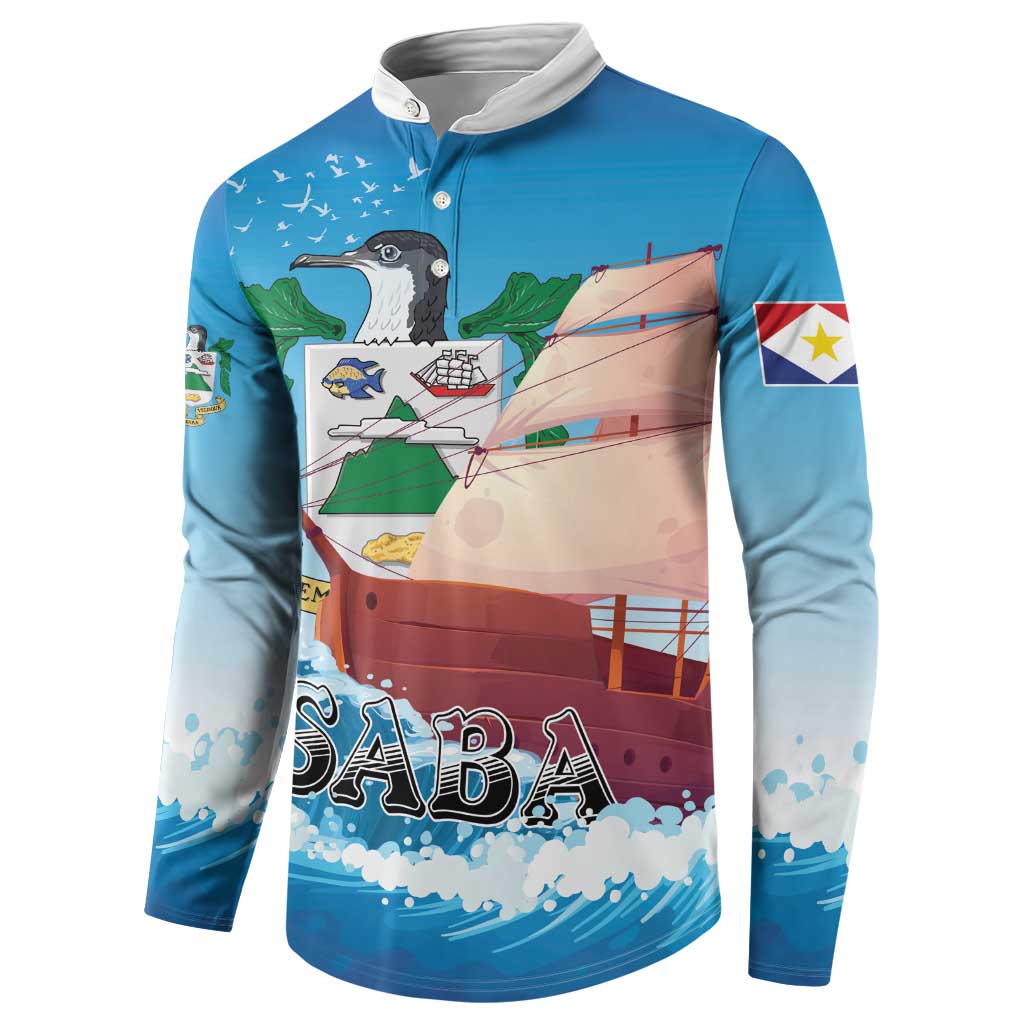Personalized Saba Button Sweatshirt Sailboat Remis Velisque - Wonder Print Shop