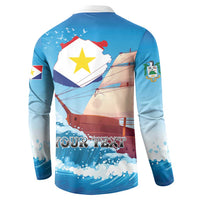 Personalized Saba Button Sweatshirt Sailboat Remis Velisque - Wonder Print Shop