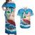 Personalized Saba Couples Matching Off Shoulder Maxi Dress and Hawaiian Shirt Sailboat Remis Velisque