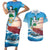 Personalized Saba Couples Matching Short Sleeve Bodycon Dress and Hawaiian Shirt Sailboat Remis Velisque