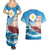 Personalized Saba Couples Matching Summer Maxi Dress and Hawaiian Shirt Sailboat Remis Velisque