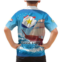 Personalized Saba Family Matching Mermaid Dress and Hawaiian Shirt Sailboat Remis Velisque - Wonder Print Shop