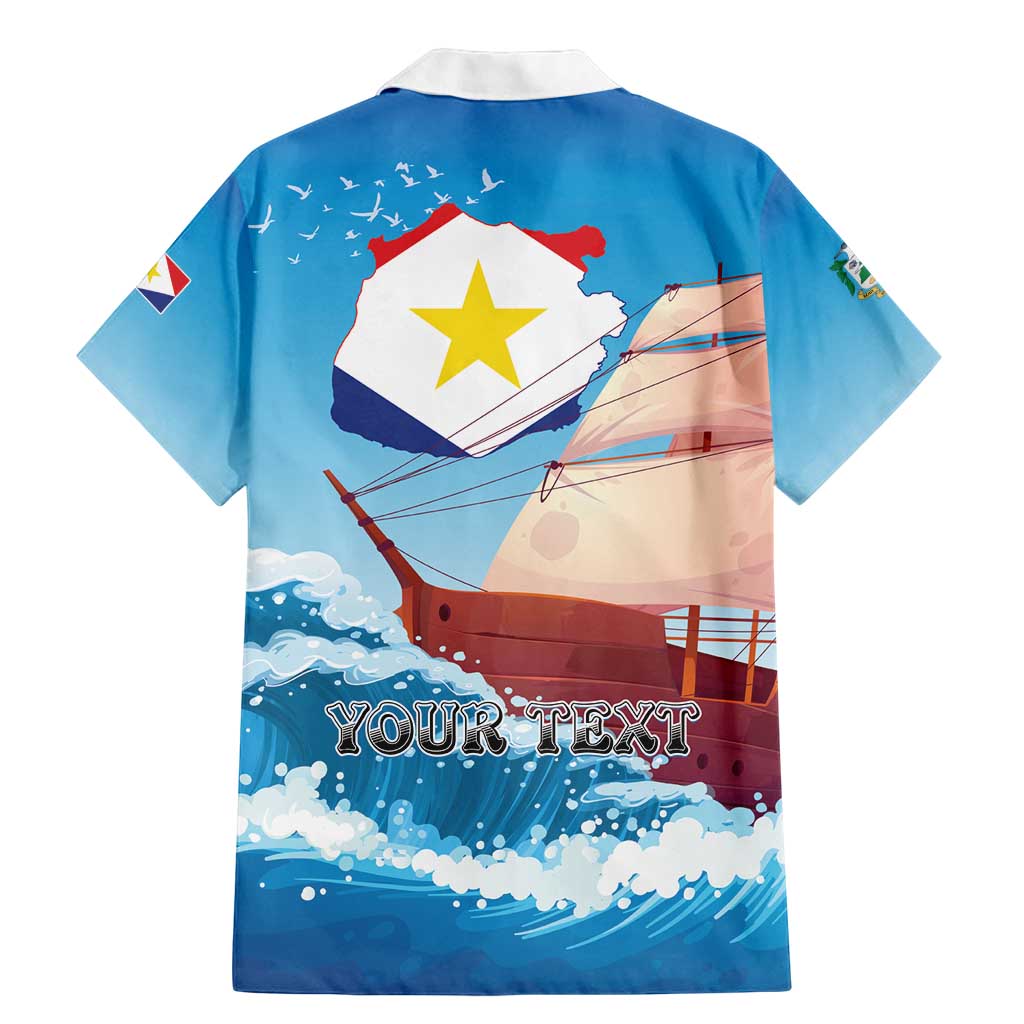 Personalized Saba Family Matching Mermaid Dress and Hawaiian Shirt Sailboat Remis Velisque - Wonder Print Shop