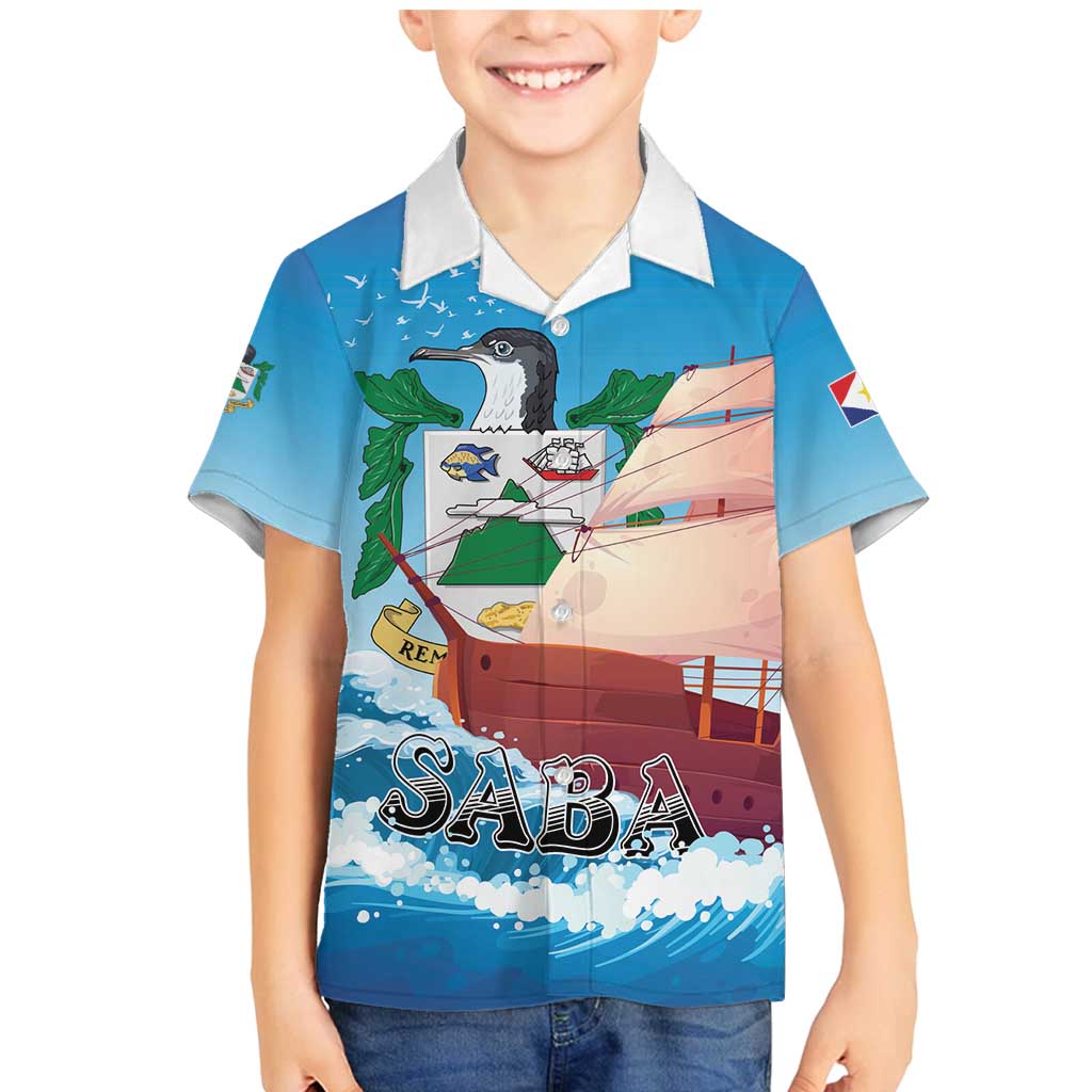 Personalized Saba Family Matching Mermaid Dress and Hawaiian Shirt Sailboat Remis Velisque - Wonder Print Shop