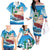 Personalized Saba Family Matching Off The Shoulder Long Sleeve Dress and Hawaiian Shirt Sailboat Remis Velisque