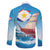 Personalized Saba Family Matching Off The Shoulder Long Sleeve Dress and Hawaiian Shirt Sailboat Remis Velisque