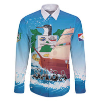 Personalized Saba Family Matching Puletasi and Hawaiian Shirt Sailboat Remis Velisque