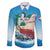 Personalized Saba Family Matching Short Sleeve Bodycon Dress and Hawaiian Shirt Sailboat Remis Velisque - Wonder Print Shop