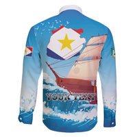 Personalized Saba Family Matching Short Sleeve Bodycon Dress and Hawaiian Shirt Sailboat Remis Velisque - Wonder Print Shop