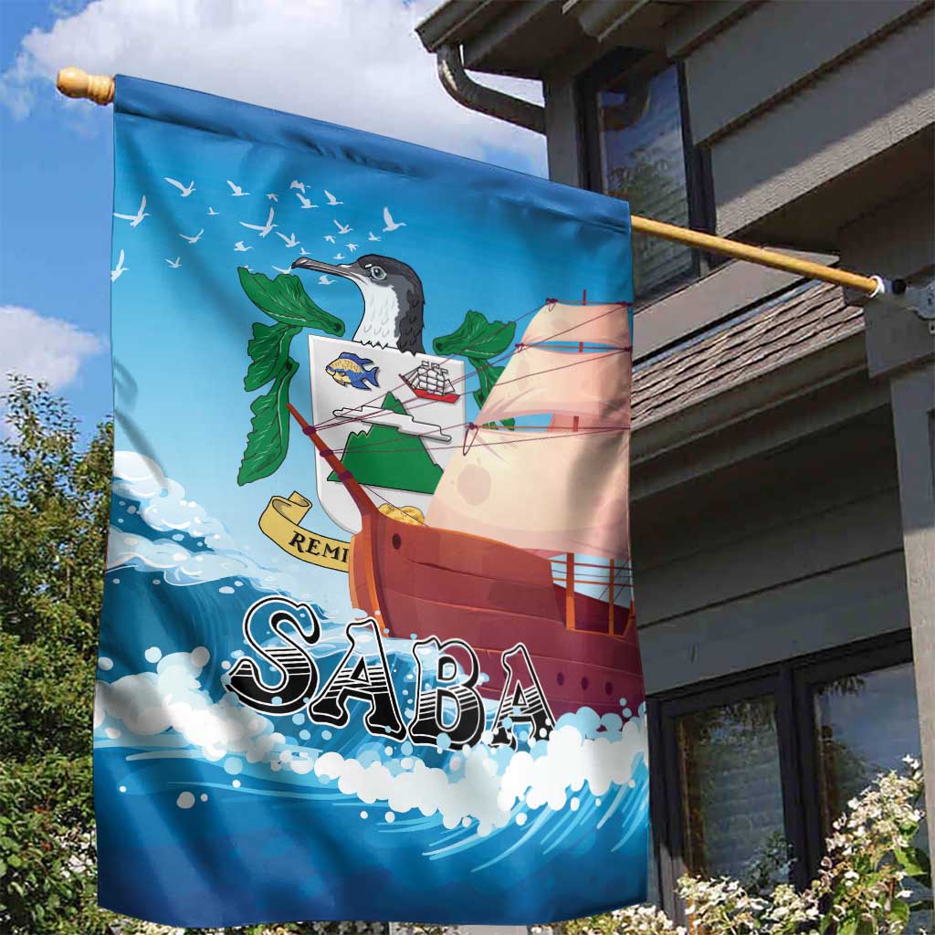 Saba Garden Flag Sailboat Remis Velisque - Wonder Print Shop