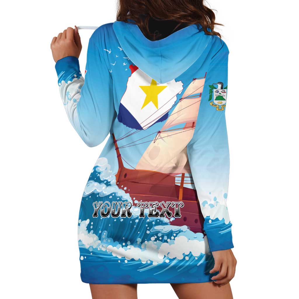Personalized Saba Hoodie Dress Sailboat Remis Velisque - Wonder Print Shop