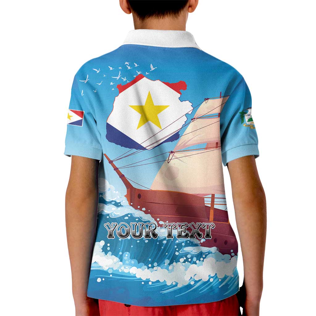 Personalized Saba Kid Polo Shirt Sailboat Remis Velisque - Wonder Print Shop