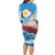 Personalized Saba Long Sleeve Bodycon Dress Sailboat Remis Velisque - Wonder Print Shop
