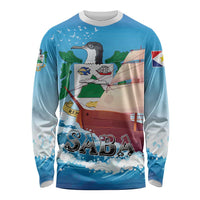 Personalized Saba Long Sleeve Shirt Sailboat Remis Velisque - Wonder Print Shop
