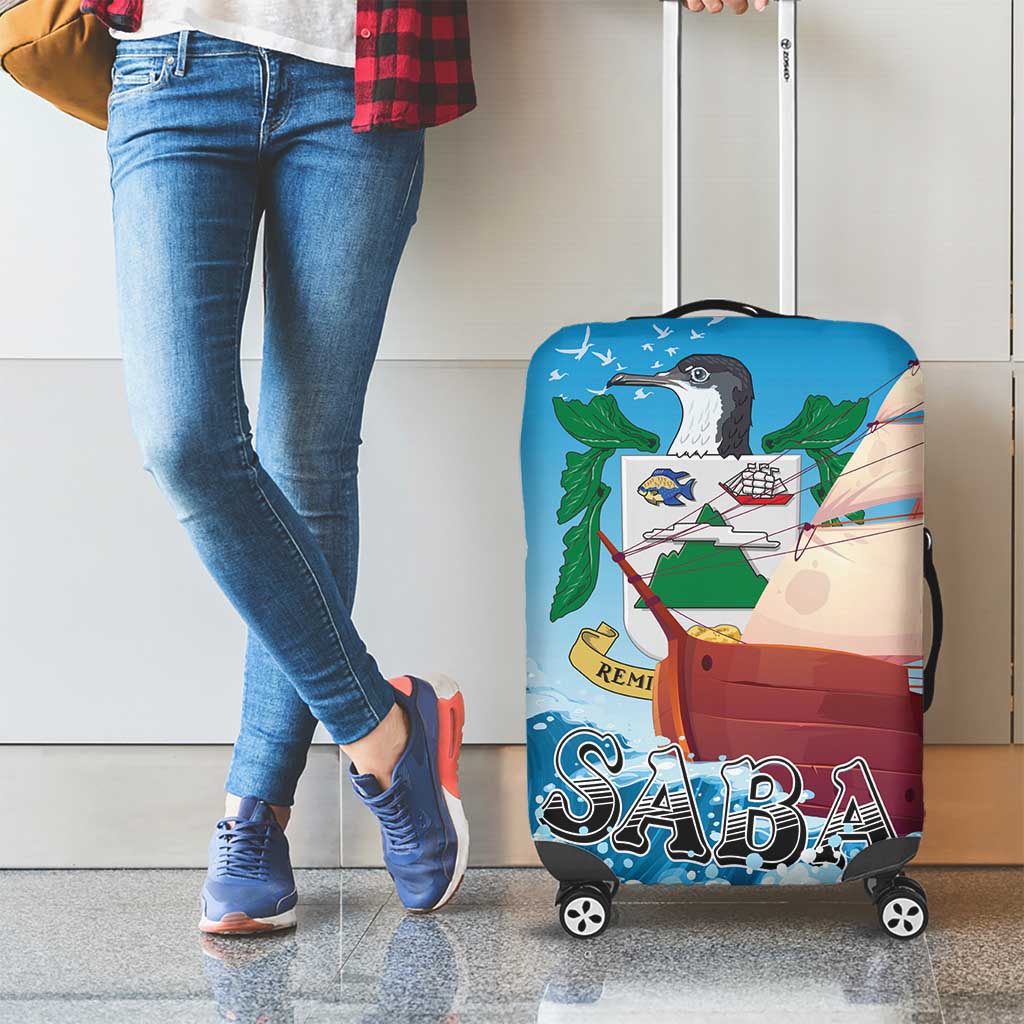 Saba Luggage Cover Sailboat Remis Velisque - Wonder Print Shop