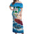 Personalized Saba Off Shoulder Maxi Dress Sailboat Remis Velisque - Wonder Print Shop