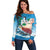 Personalized Saba Off Shoulder Sweater Sailboat Remis Velisque - Wonder Print Shop