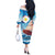 Personalized Saba Off The Shoulder Long Sleeve Dress Sailboat Remis Velisque - Wonder Print Shop