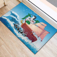 Saba Rubber Doormat Sailboat Remis Velisque - Wonder Print Shop