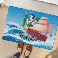 Saba Rubber Doormat Sailboat Remis Velisque - Wonder Print Shop