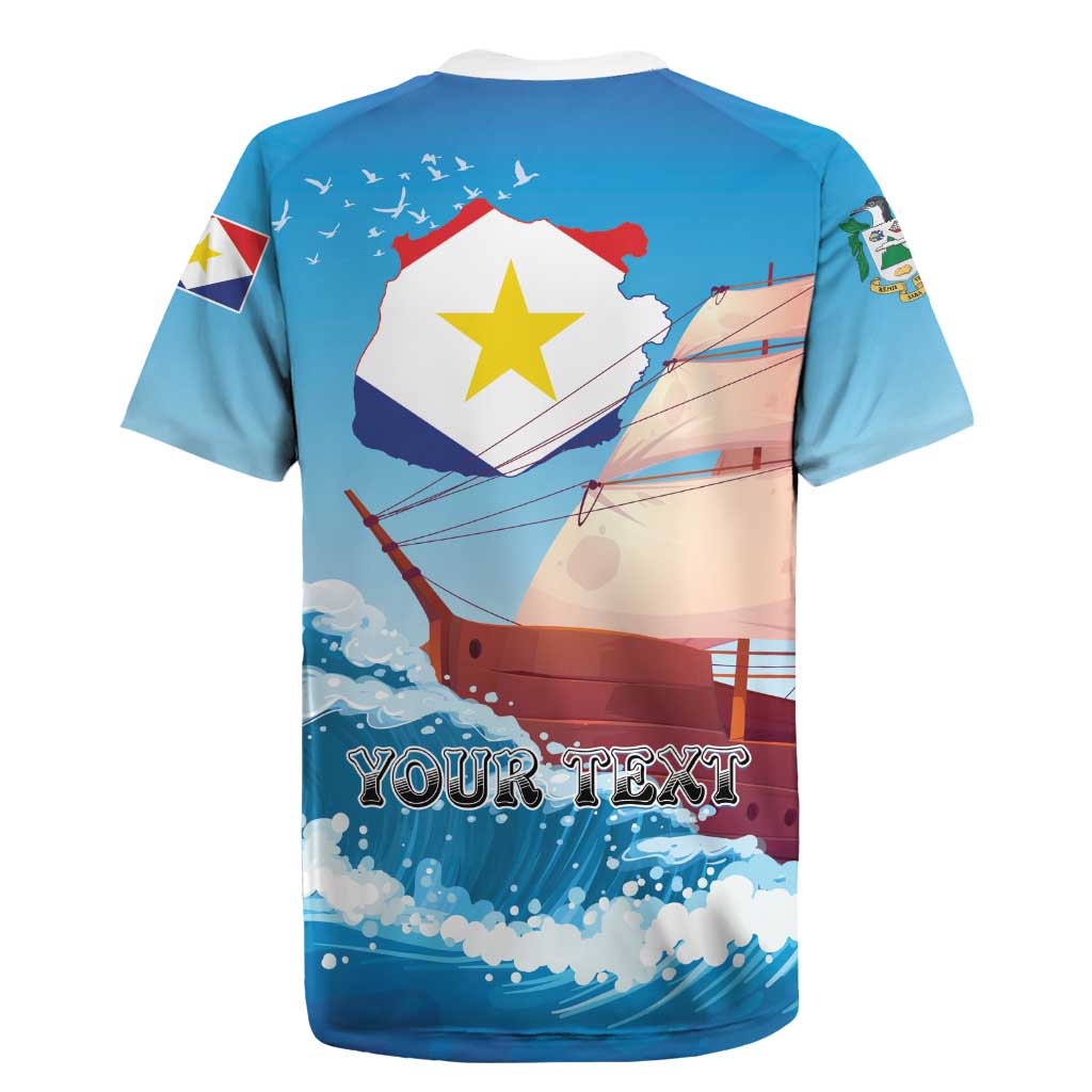 Personalized Saba Rugby Jersey Sailboat Remis Velisque - Wonder Print Shop