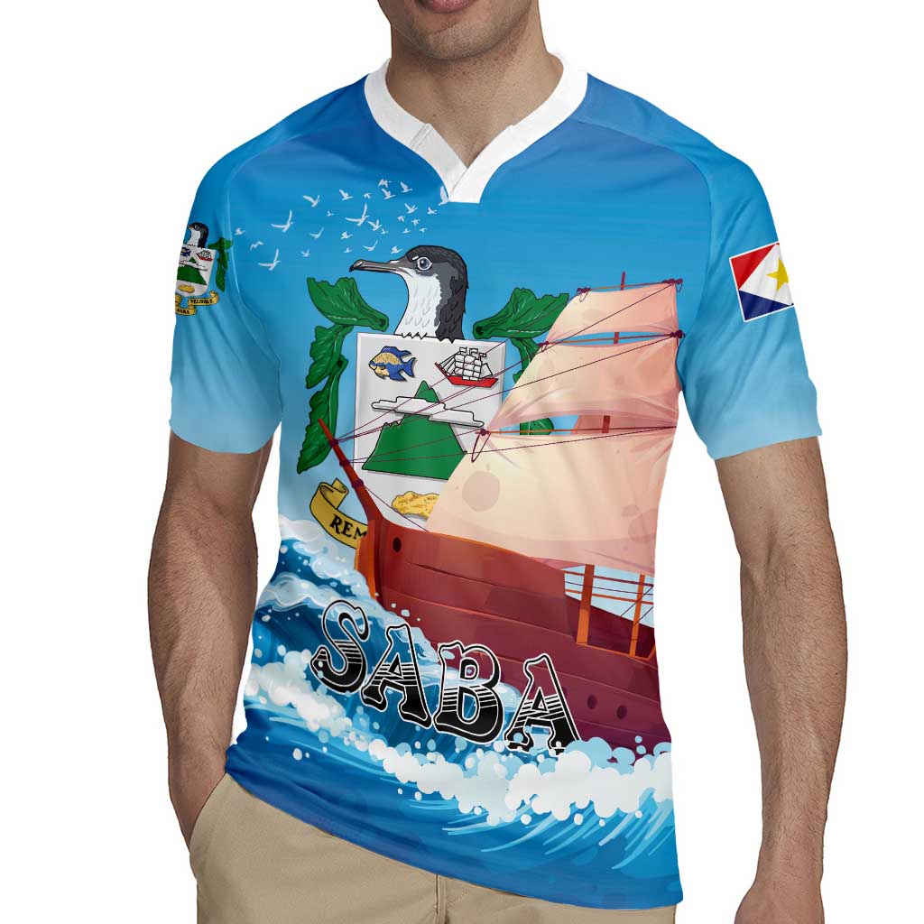 Personalized Saba Rugby Jersey Sailboat Remis Velisque - Wonder Print Shop