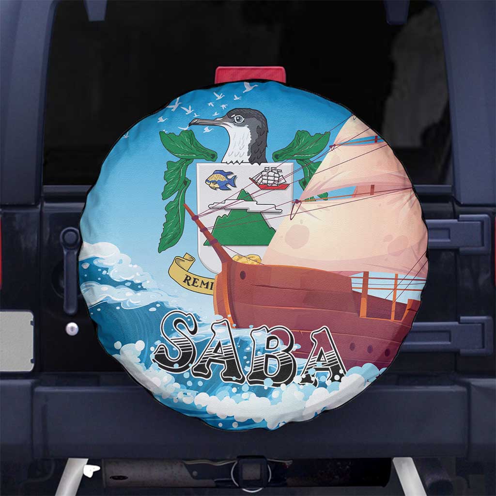 Saba Spare Tire Cover Sailboat Remis Velisque - Wonder Print Shop