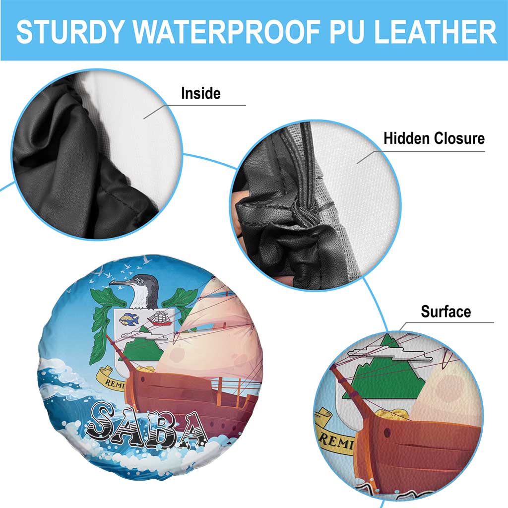 Saba Spare Tire Cover Sailboat Remis Velisque - Wonder Print Shop