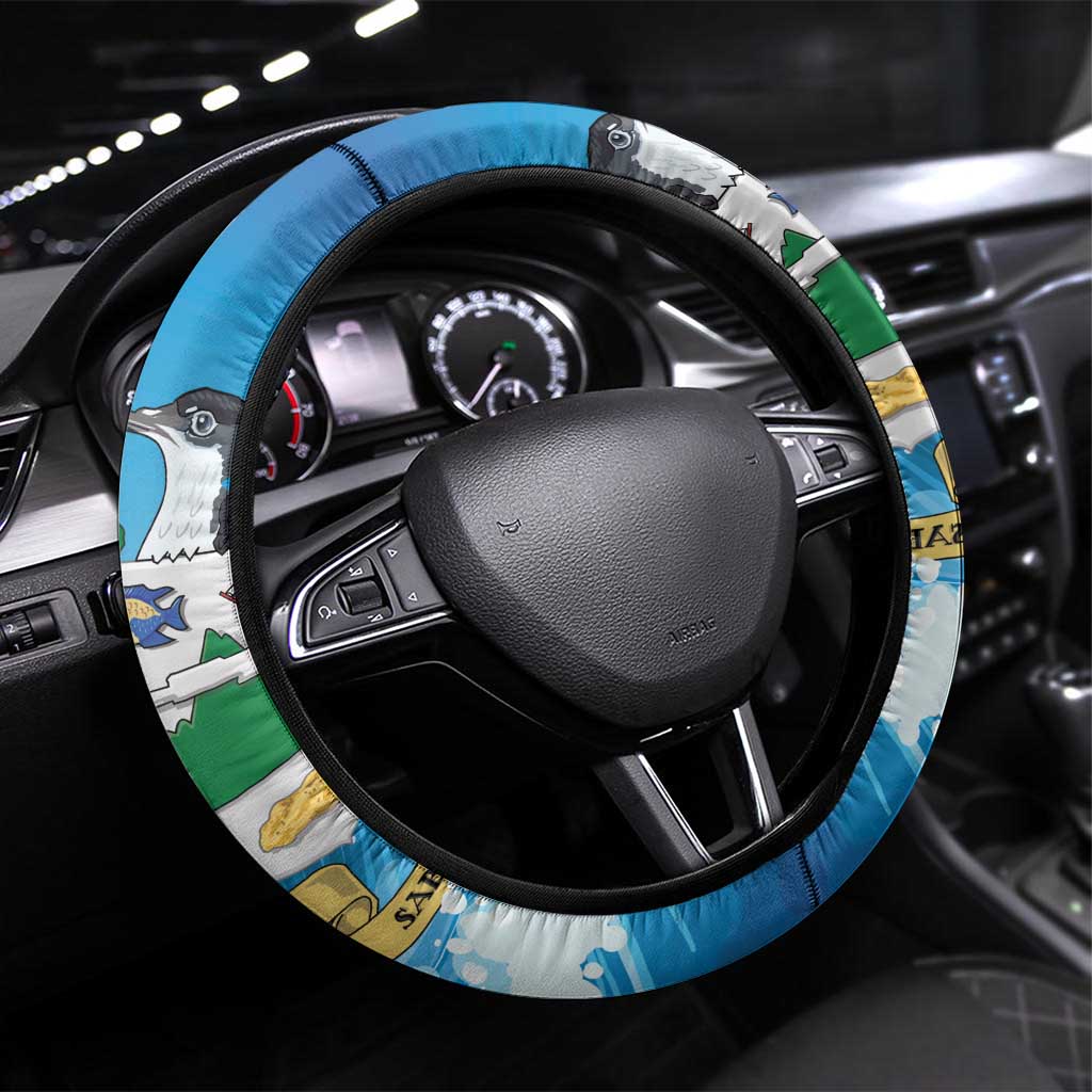 Saba Steering Wheel Cover Sailboat Remis Velisque - Wonder Print Shop
