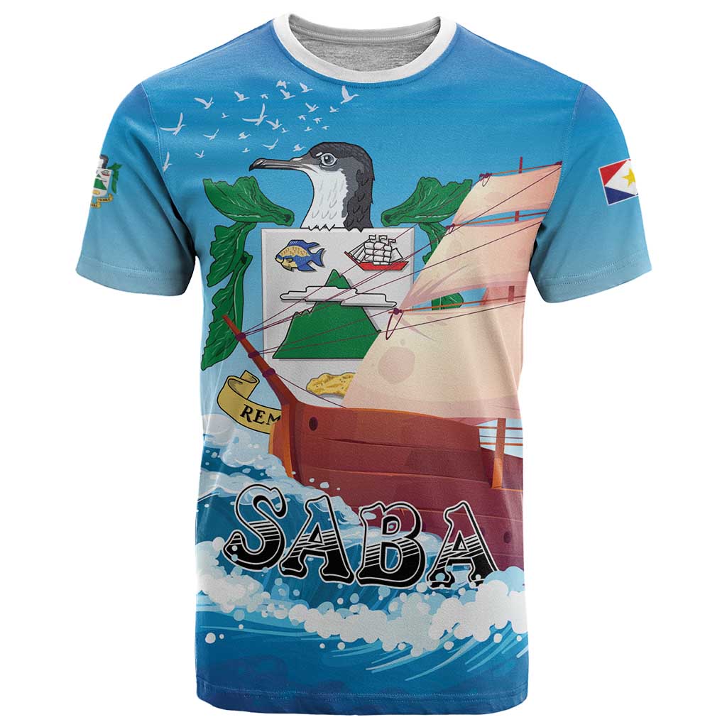 Personalized Saba T Shirt Sailboat Remis Velisque - Wonder Print Shop