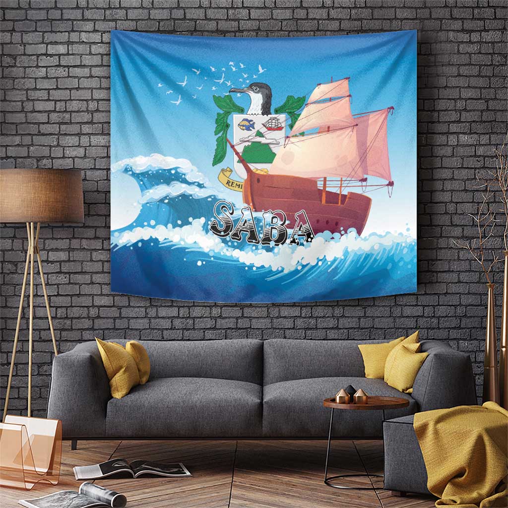 Saba Tapestry Sailboat Remis Velisque - Wonder Print Shop