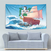 Saba Tapestry Sailboat Remis Velisque - Wonder Print Shop
