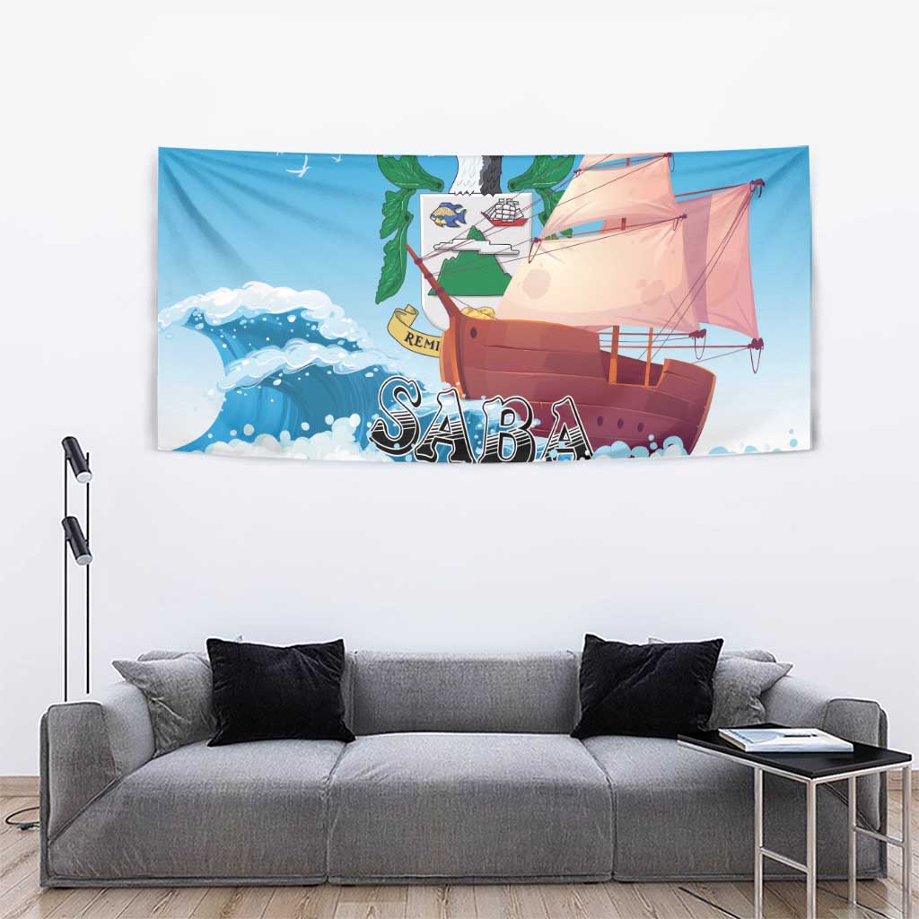 Saba Tapestry Sailboat Remis Velisque - Wonder Print Shop