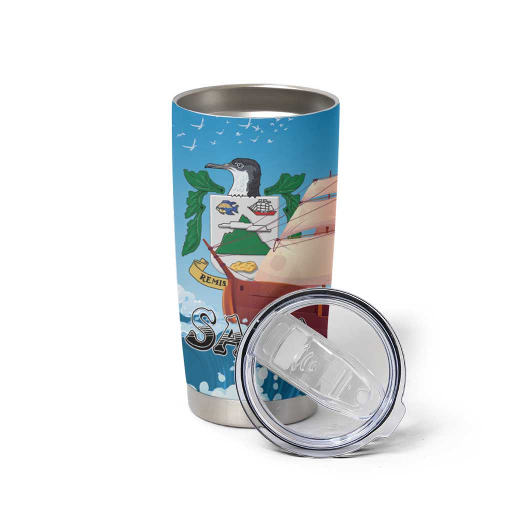 Personalized Saba Tumbler Cup Sailboat Remis Velisque - Wonder Print Shop