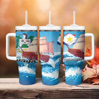 Personalized Saba Tumbler With Handle Sailboat Remis Velisque - Wonder Print Shop