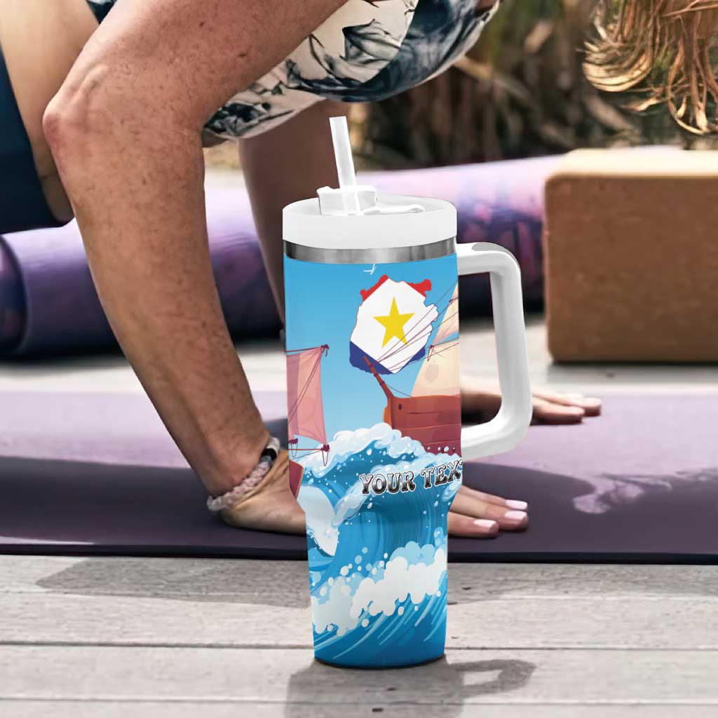 Personalized Saba Tumbler With Handle Sailboat Remis Velisque - Wonder Print Shop