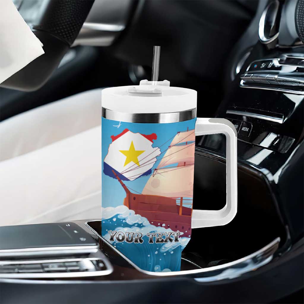 Personalized Saba Tumbler With Handle Sailboat Remis Velisque - Wonder Print Shop