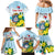 Personalized Sint Maarten Family Matching Mermaid Dress and Hawaiian Shirt Brown Pelican With Yellow Sage - Wonder Print Shop