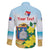 Personalized Sint Maarten Family Matching Puletasi and Hawaiian Shirt Brown Pelican With Yellow Sage