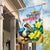 Sint Maarten Garden Flag Brown Pelican With Yellow Sage - Wonder Print Shop