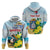 Personalized Sint Maarten Hoodie Brown Pelican With Yellow Sage - Wonder Print Shop