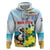 Personalized Sint Maarten Hoodie Brown Pelican With Yellow Sage - Wonder Print Shop