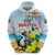 Personalized Sint Maarten Hoodie Brown Pelican With Yellow Sage - Wonder Print Shop