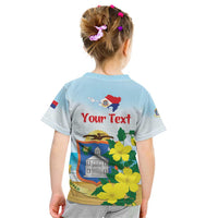 Personalized Sint Maarten Kid T Shirt Brown Pelican With Yellow Sage - Wonder Print Shop