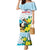 Personalized Sint Maarten Mermaid Dress Brown Pelican With Yellow Sage - Wonder Print Shop