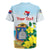 Personalized Sint Maarten Rugby Jersey Brown Pelican With Yellow Sage - Wonder Print Shop