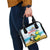 Sint Maarten Shoulder Handbag Brown Pelican With Yellow Sage - Wonder Print Shop