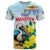 Personalized Sint Maarten T Shirt Brown Pelican With Yellow Sage - Wonder Print Shop