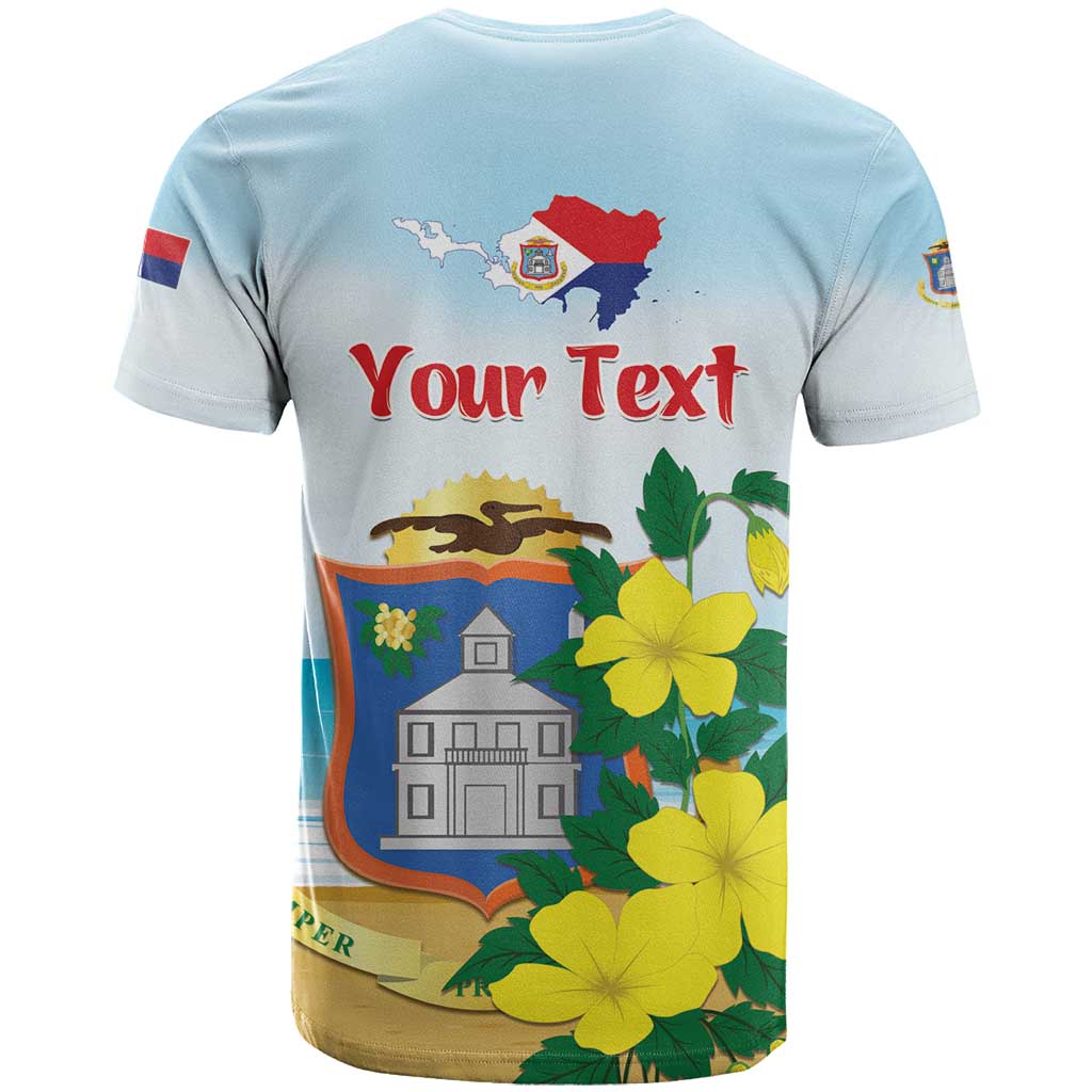 Personalized Sint Maarten T Shirt Brown Pelican With Yellow Sage - Wonder Print Shop