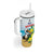 Personalized Sint Maarten Tumbler With Handle Brown Pelican With Yellow Sage - Wonder Print Shop